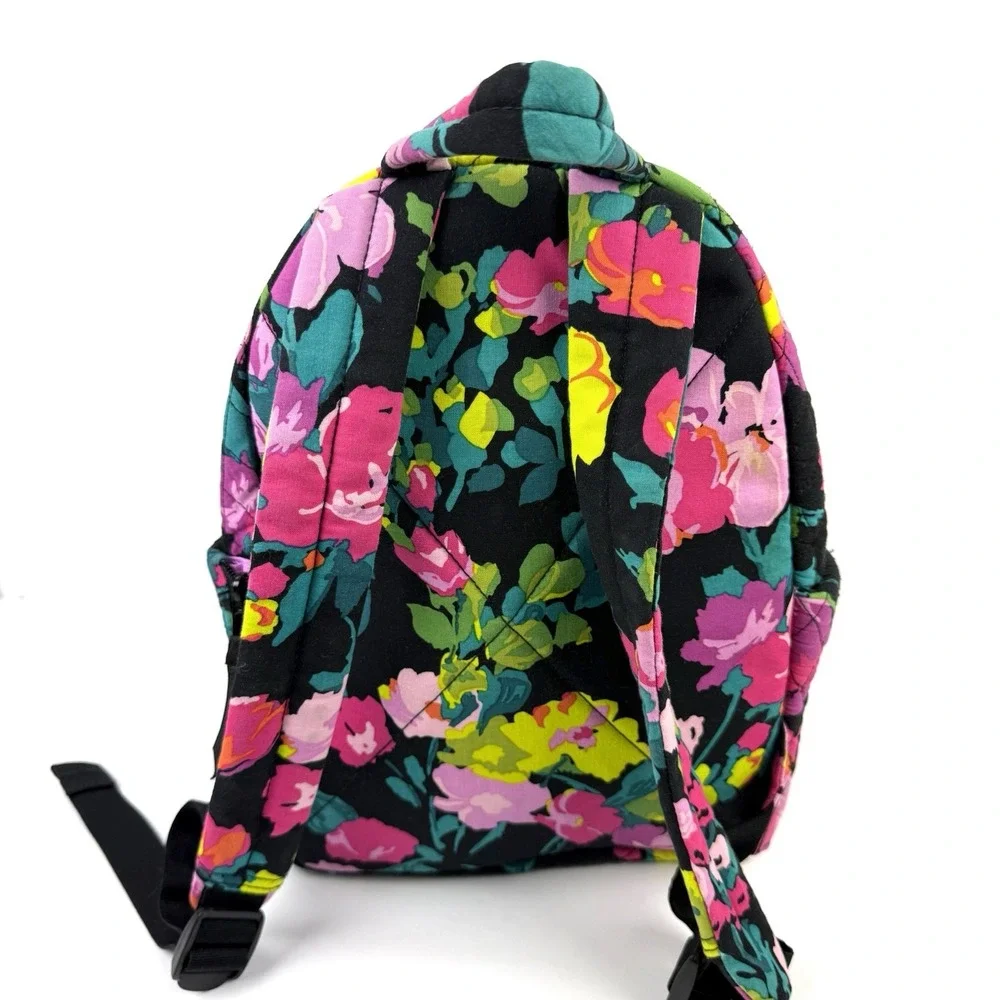 Vera Bradley Hilo Meadow Essential Backpack Small Floral Quilted Bag Used Once